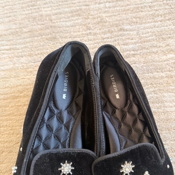 Birdies Starling Crystal Velvet Flat in Black Size: 7 - Picture 4 of 12